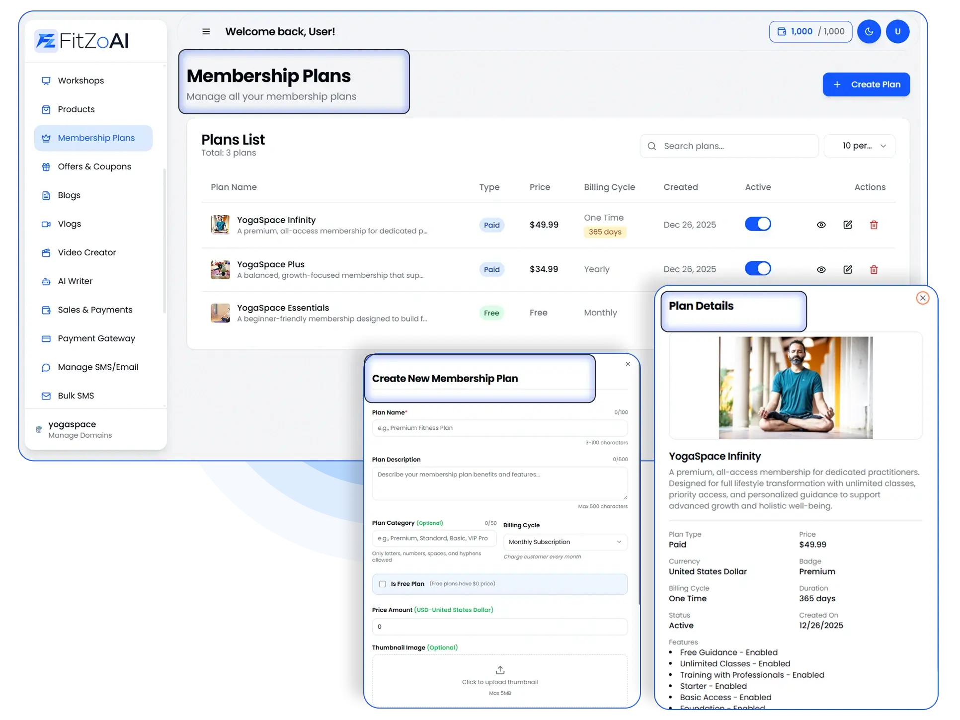 FitZoAI-Feature-16-Membership