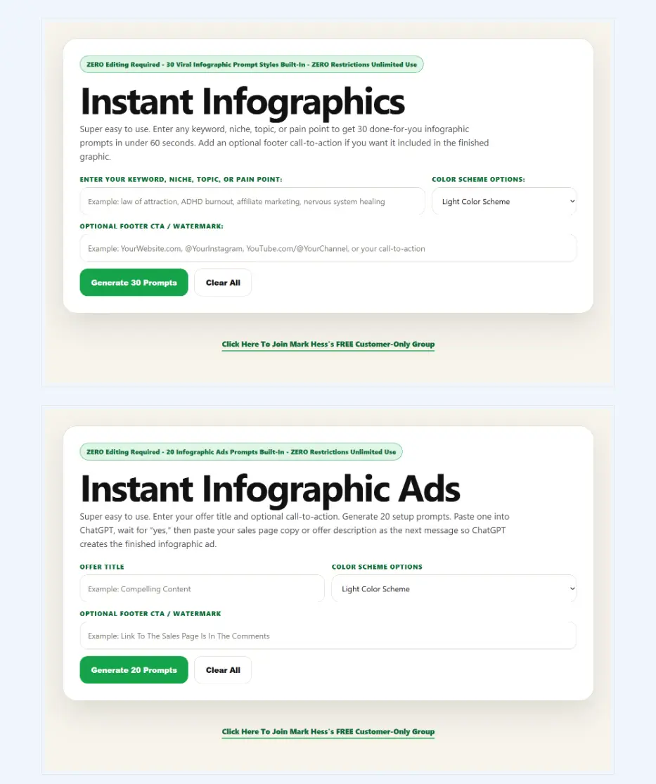 What is Link to Infographics?