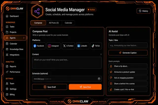 OmniClaw-Feature-16-Social-Media