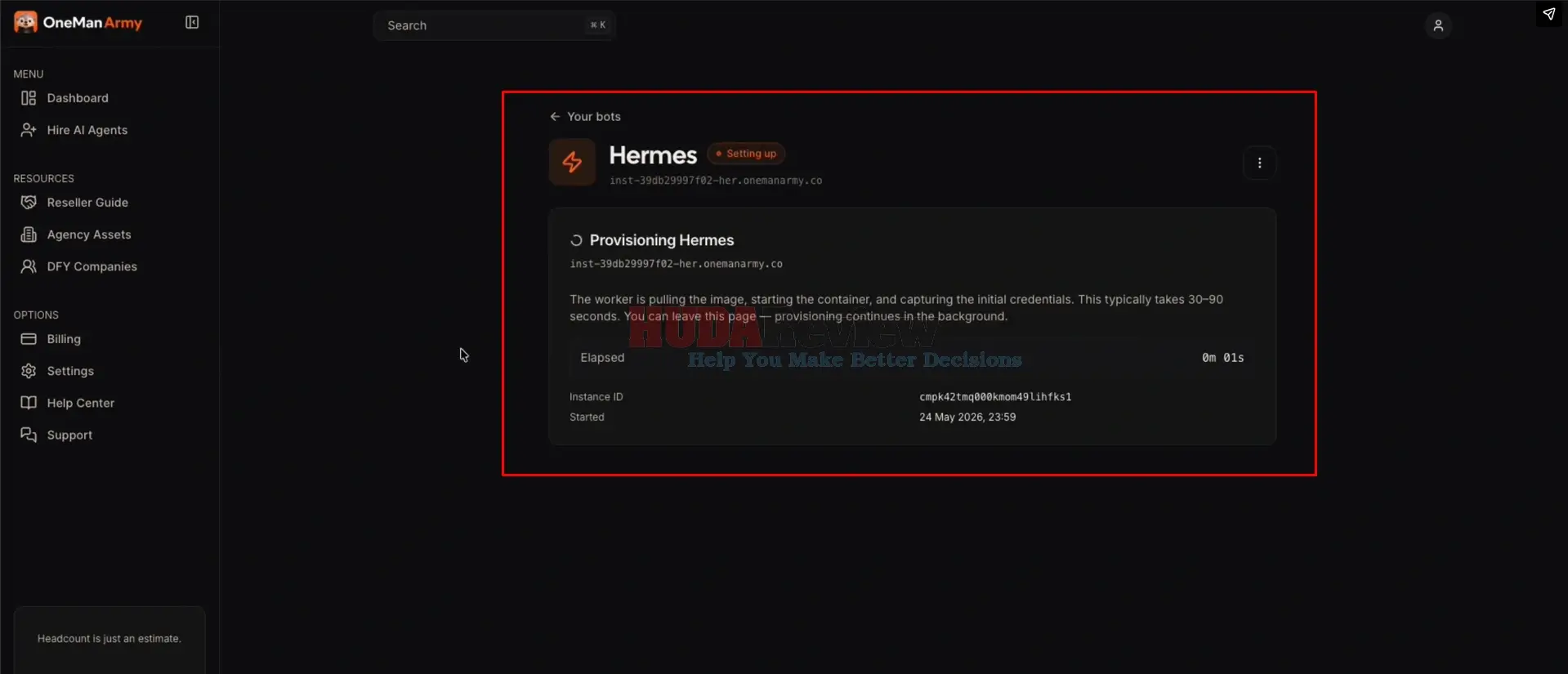 OneManArmy-Demo-9-provisioning