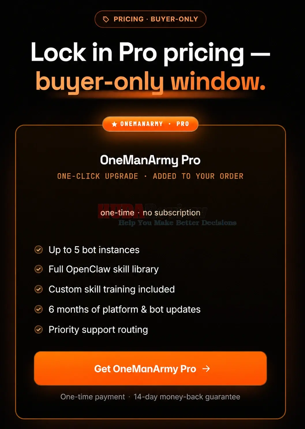 OneManArmy-OTO-1-Recap