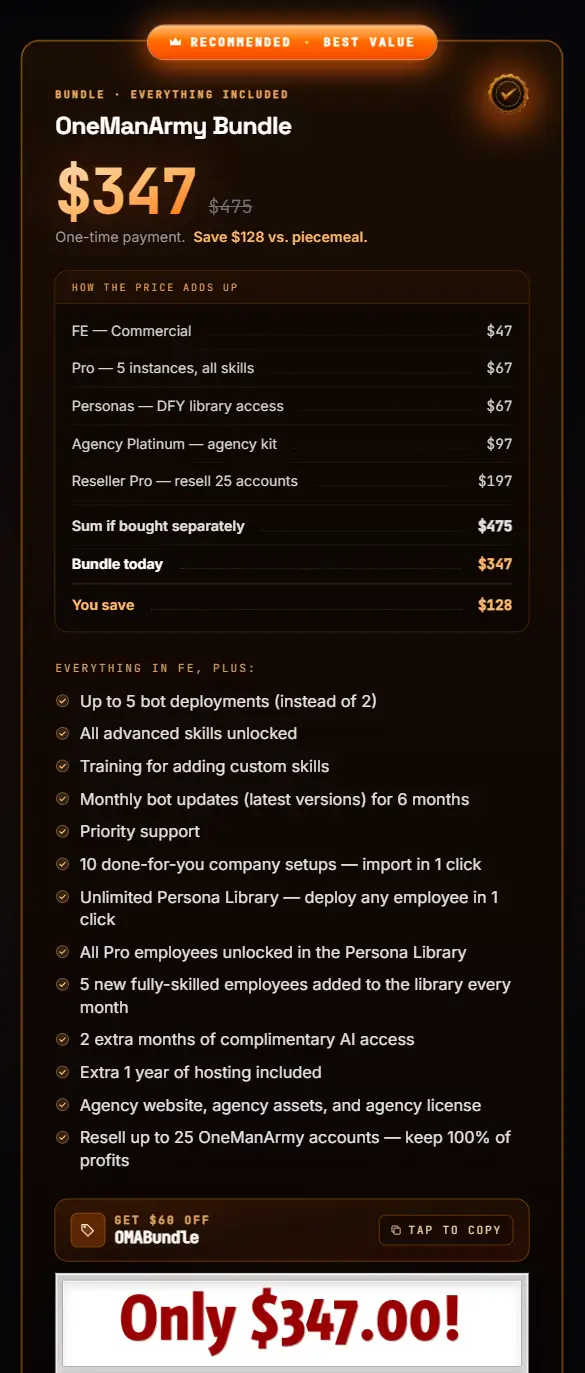 OneManArmy-Review-Bundle-Recap