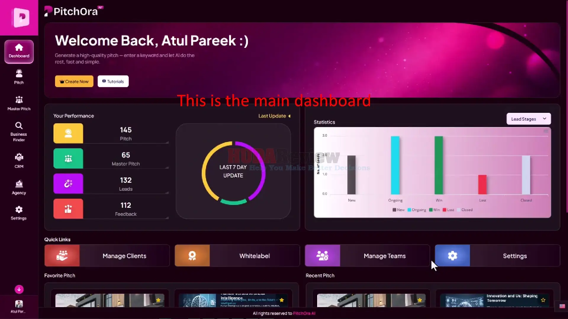 Pitchora-AI-Demo-2-dashboard