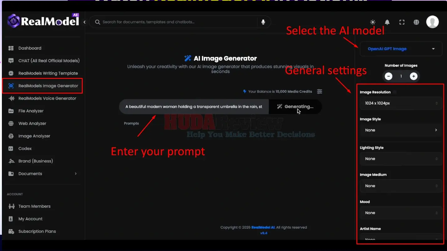 RealModel-AI-Demo-8-settings