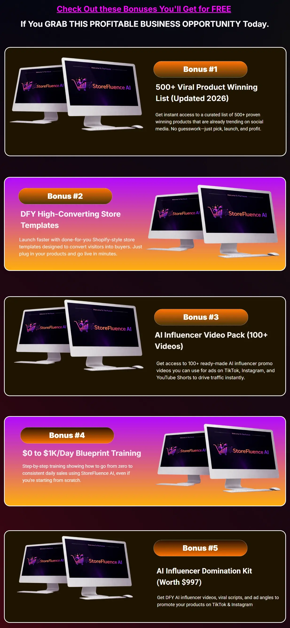 StoreFluence-AI-Bonuses