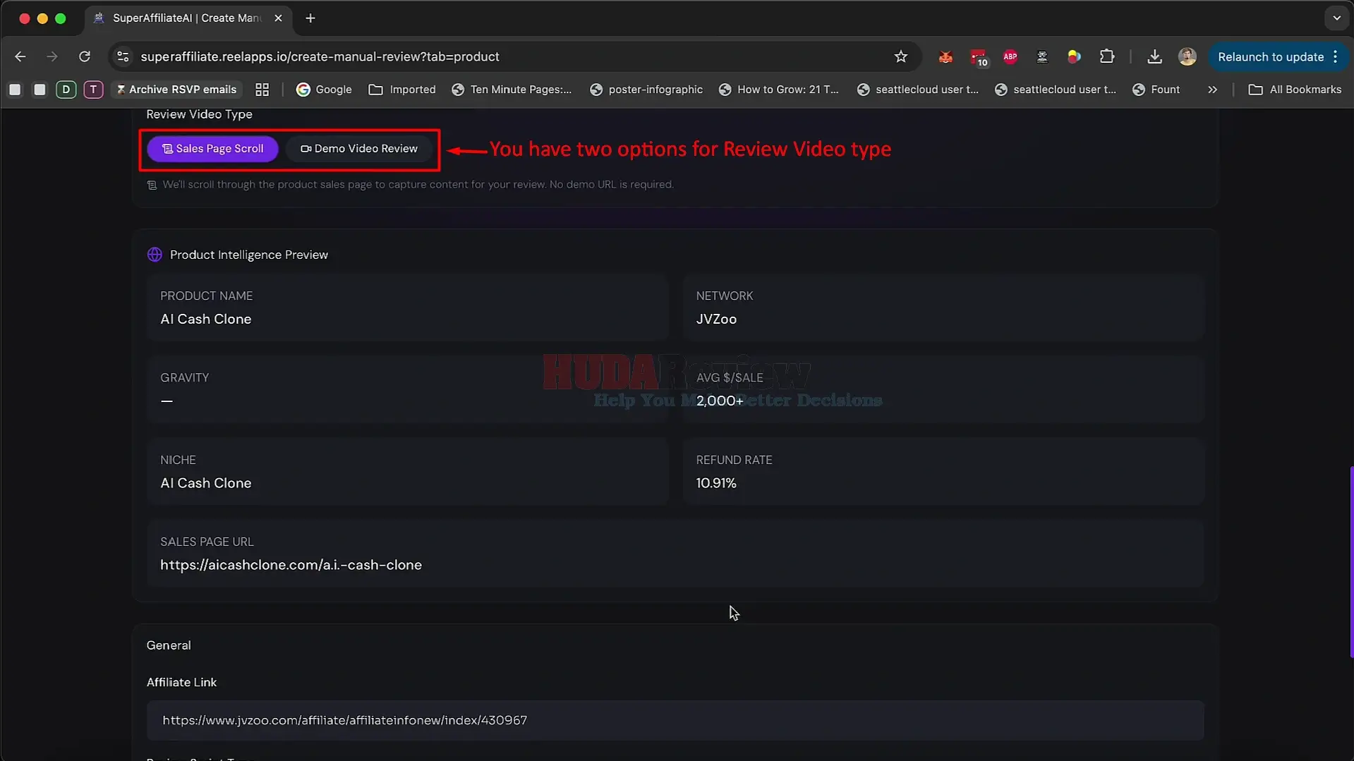 SuperAffiliatesAI-Demo-4-options