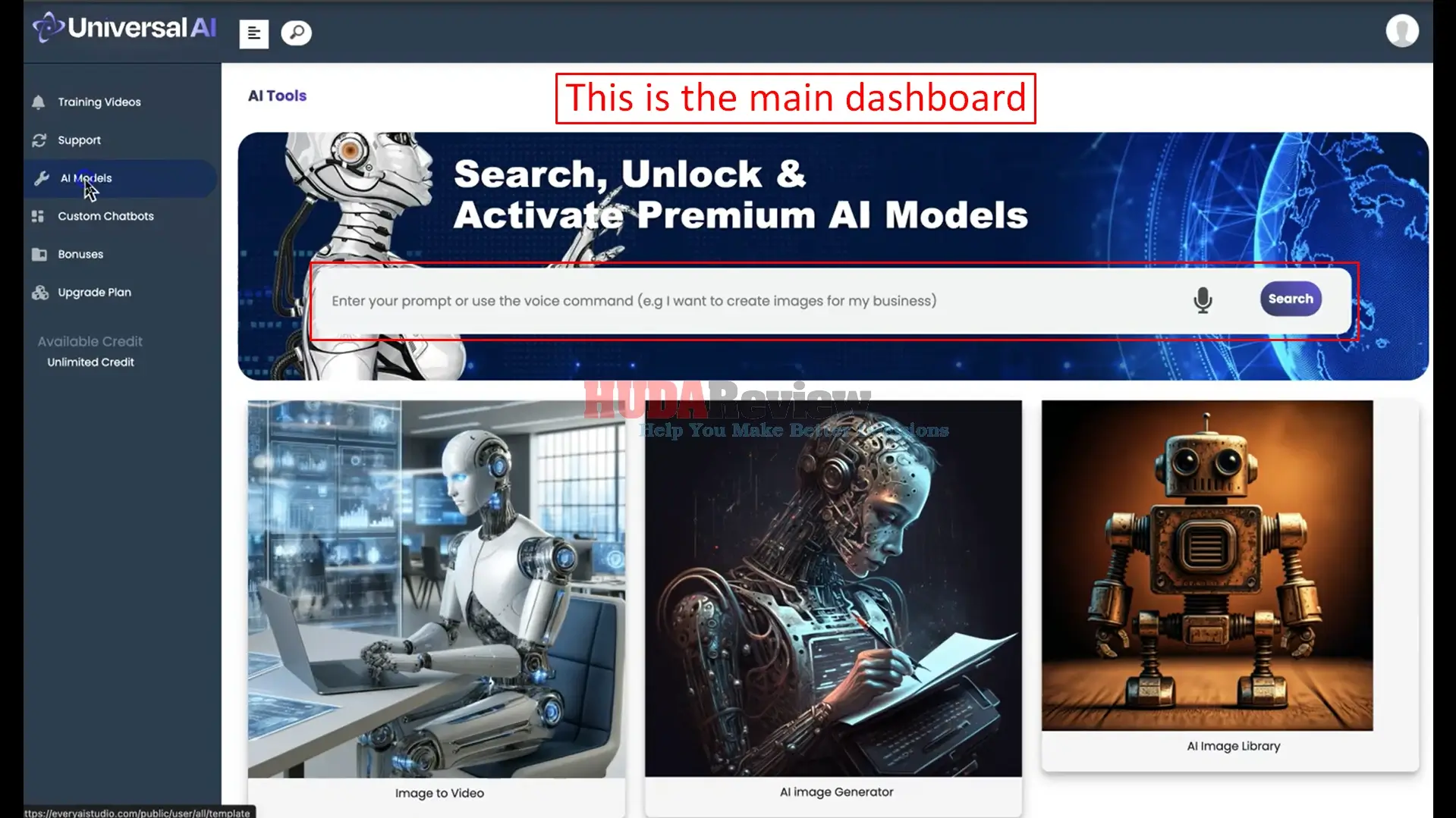 Universal-AI-Demo-1-dashboard