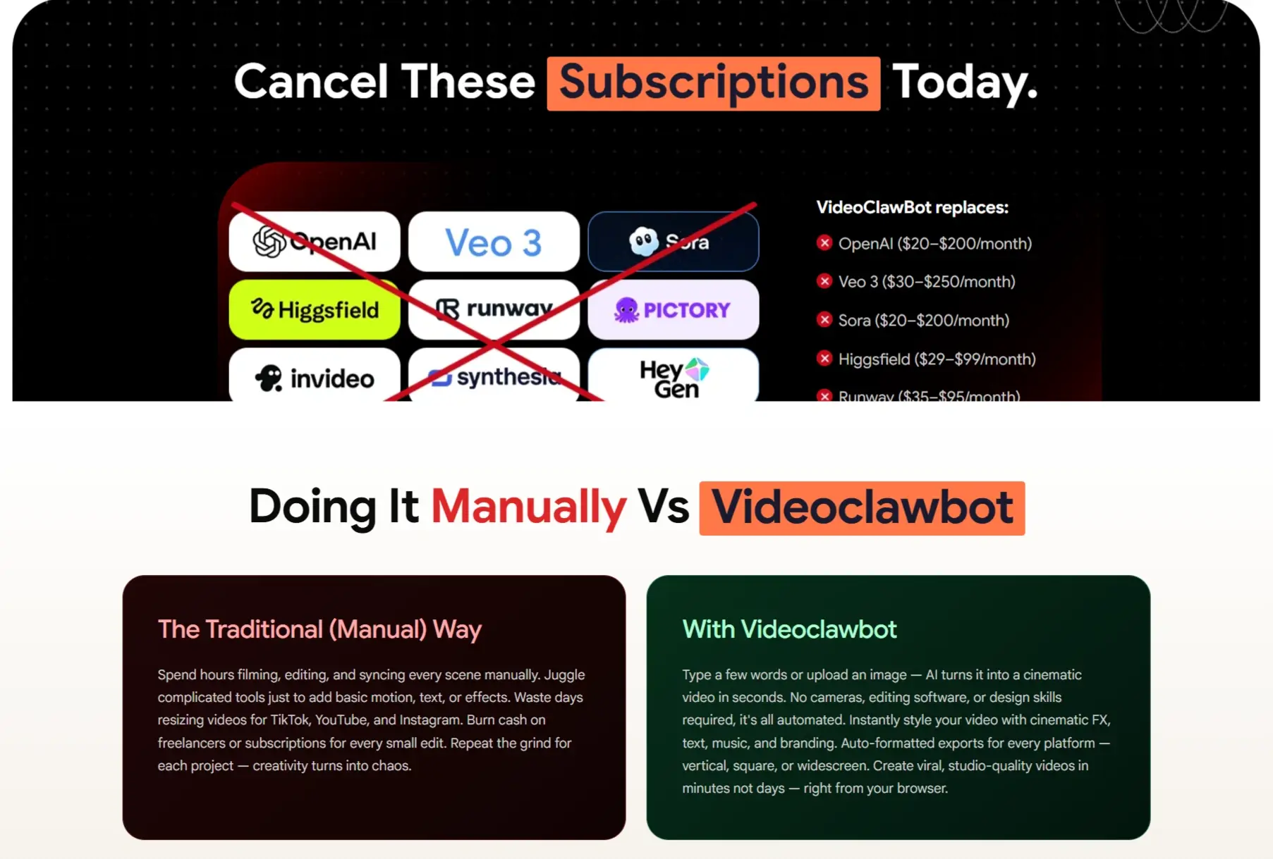 VideoClawBot-Comparison
