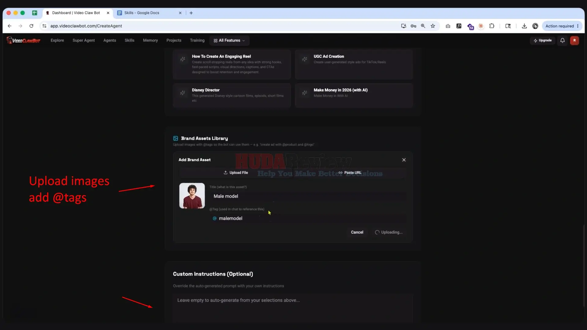 VideoClawBot-Demo-5-tags