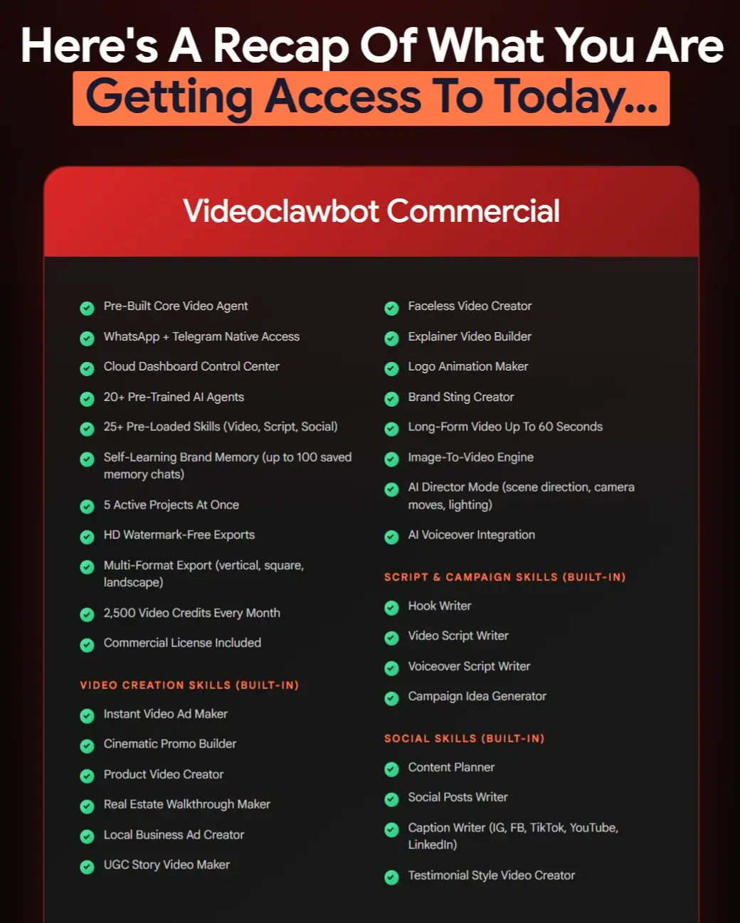 VideoClawBot-Recap
