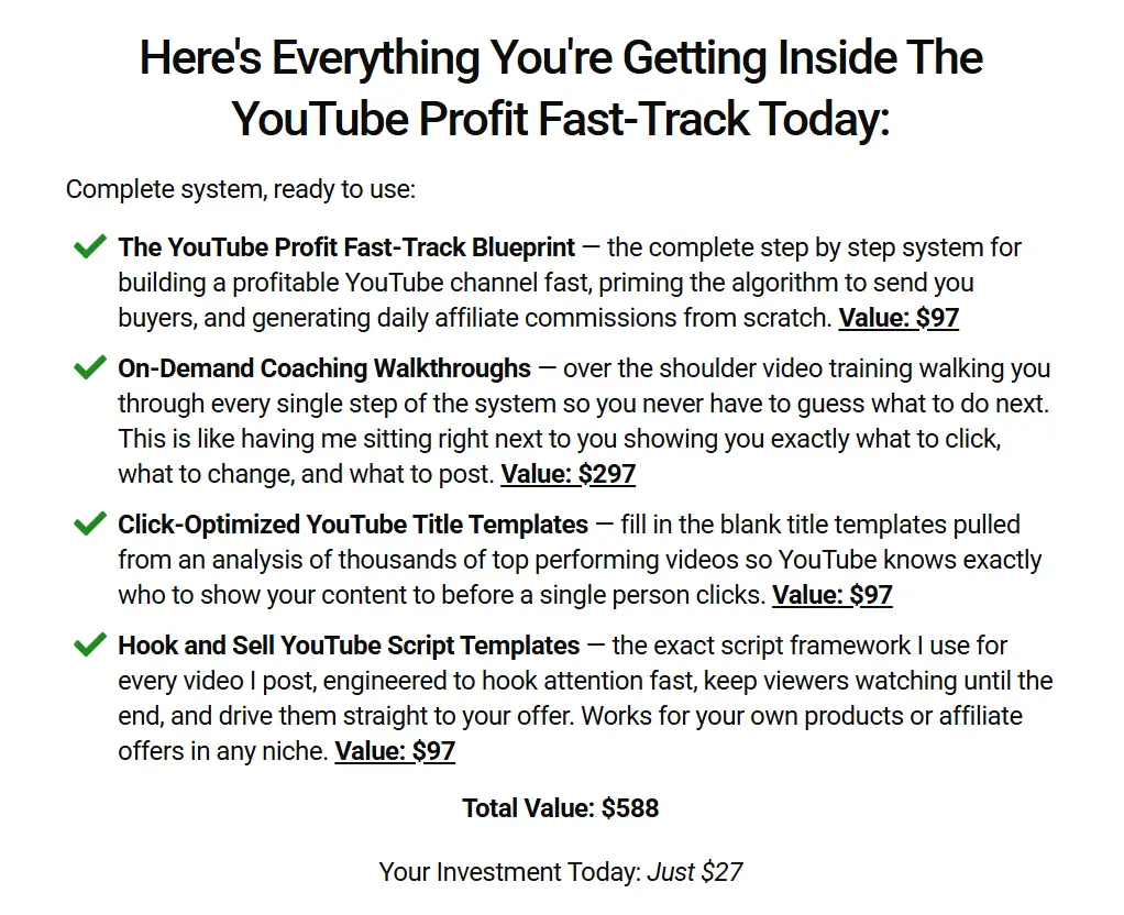 YouTube-Profit-Fast-Review-Recap