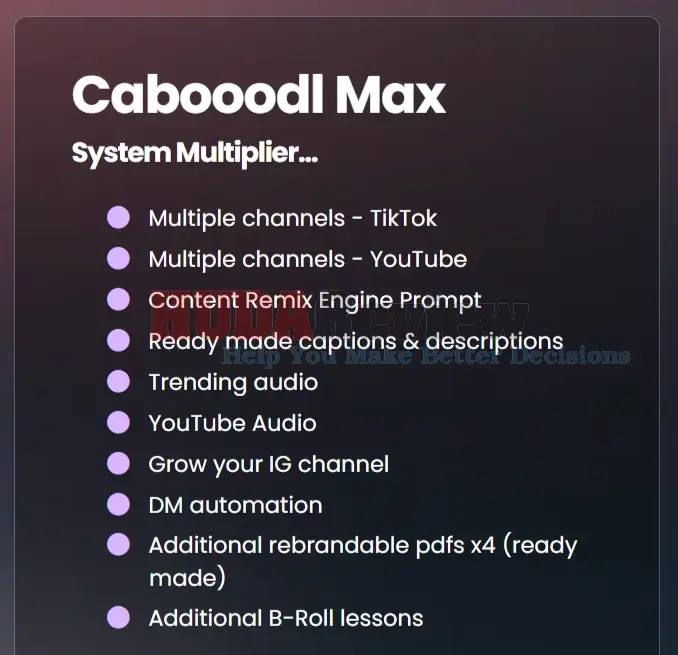 Cabooodl-OTO-1-Recap