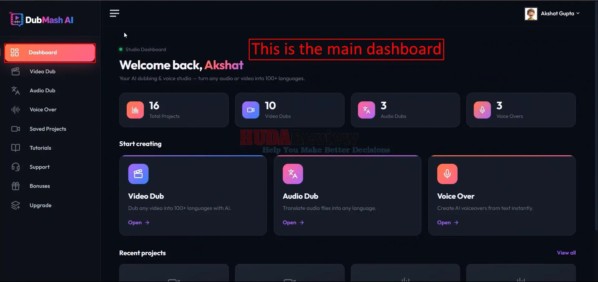 DubMash-AI-Demo-1-dashboard