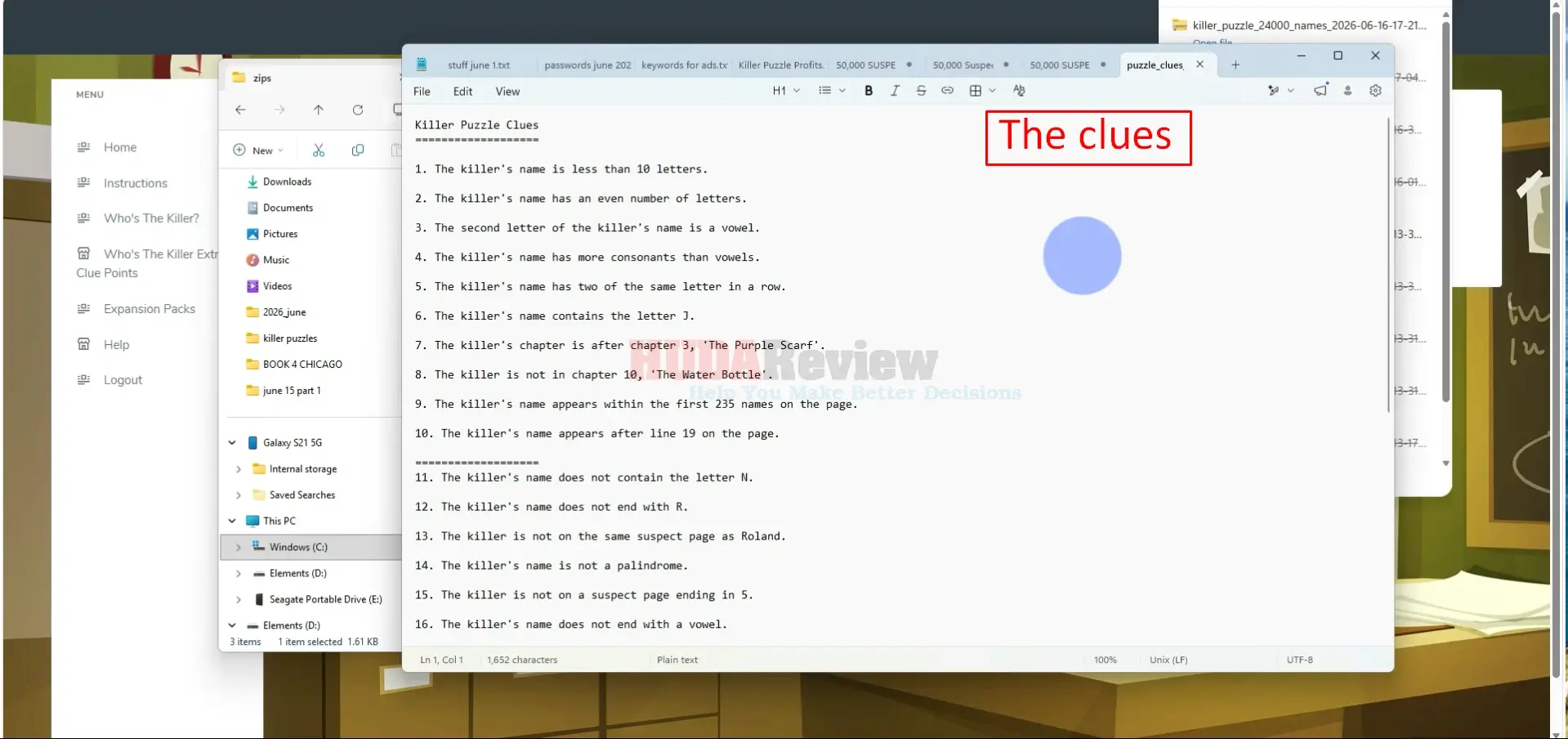 Find-The-Killer-Puzzle-Books-Demo-6-Clues