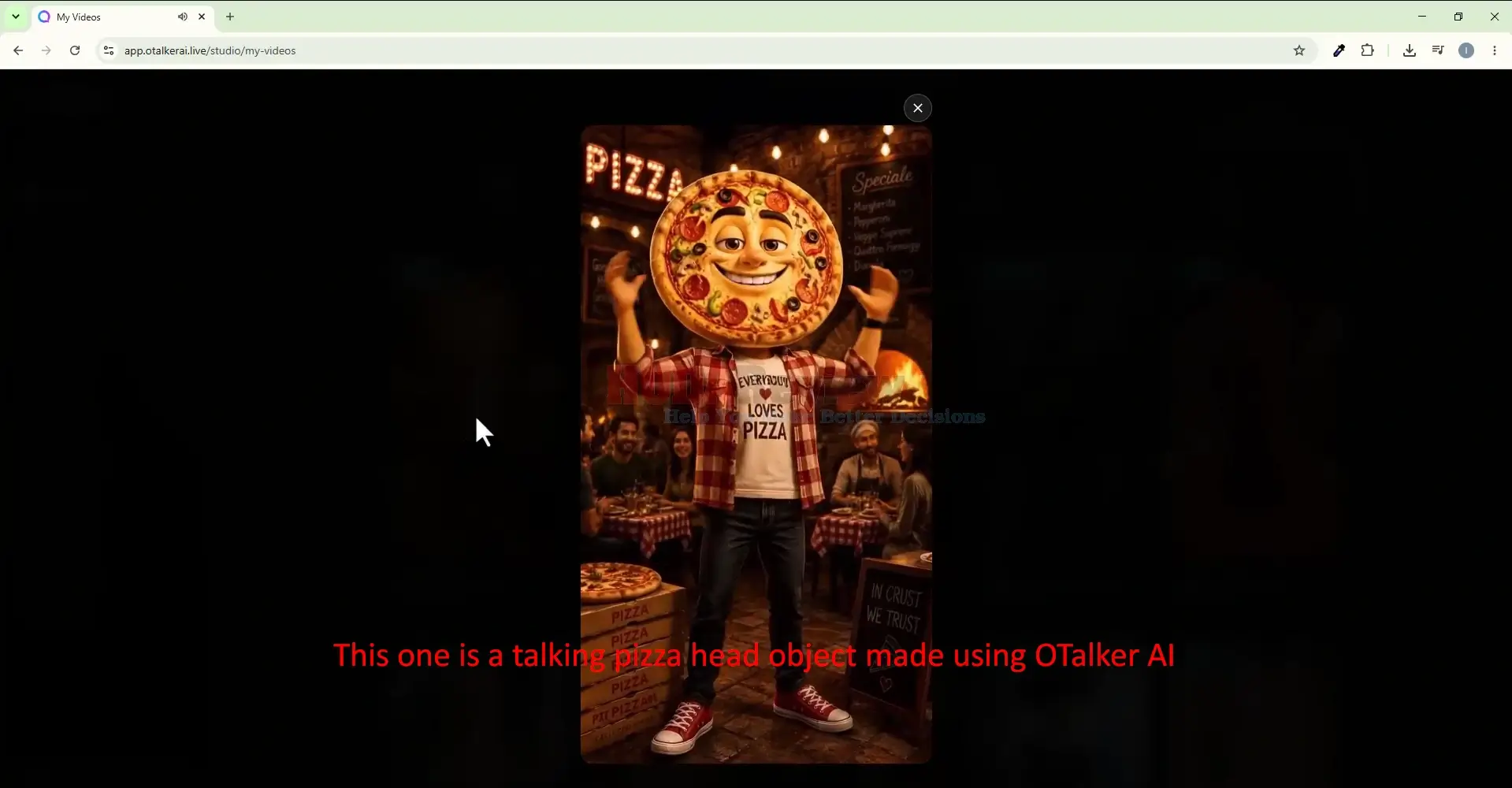 OTalker-AI-Demo-5-pizza