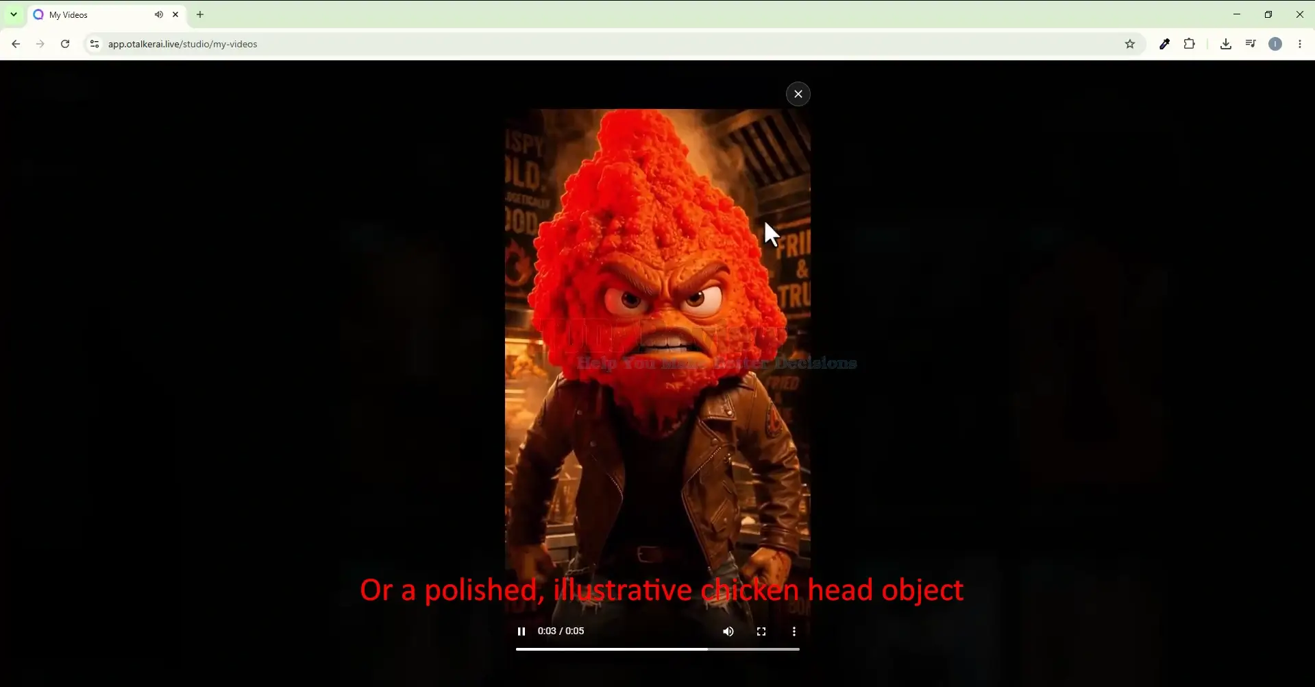 OTalker-AI-Demo-6-chicken