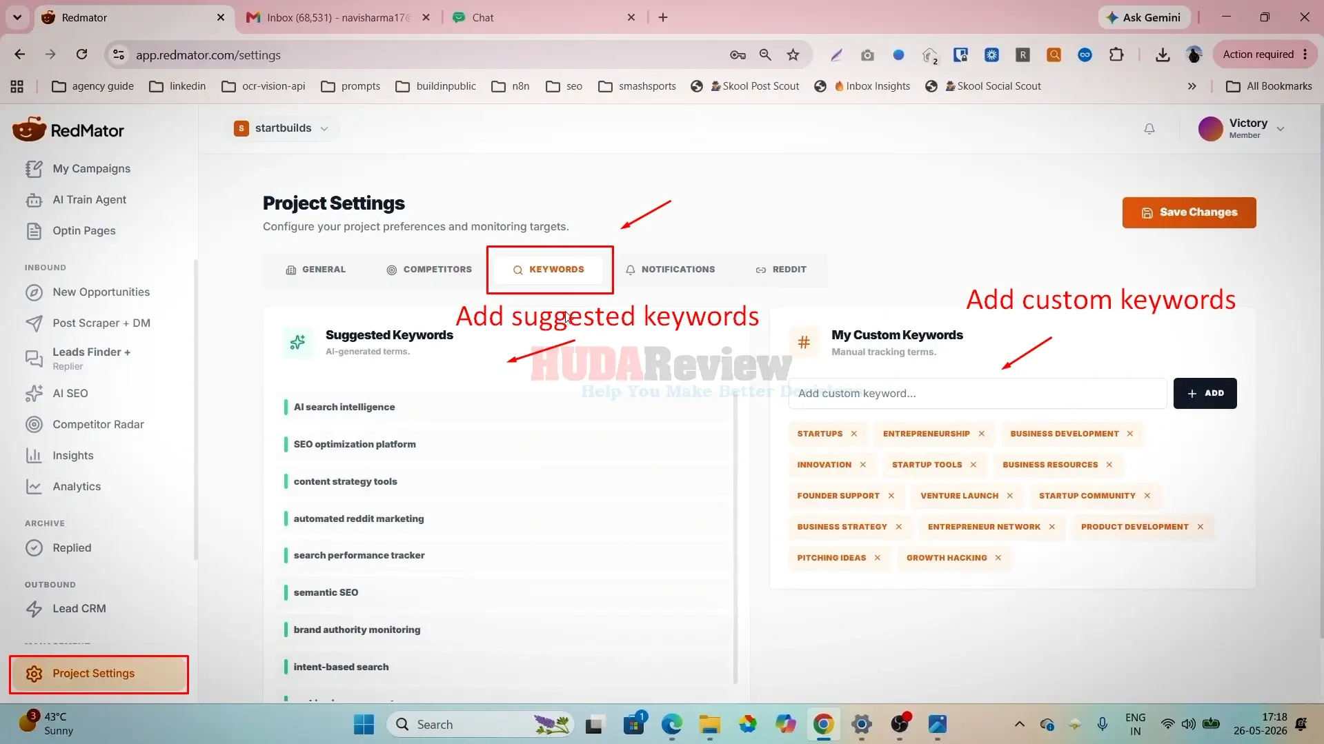 Redmator-Demo-4-Keyword