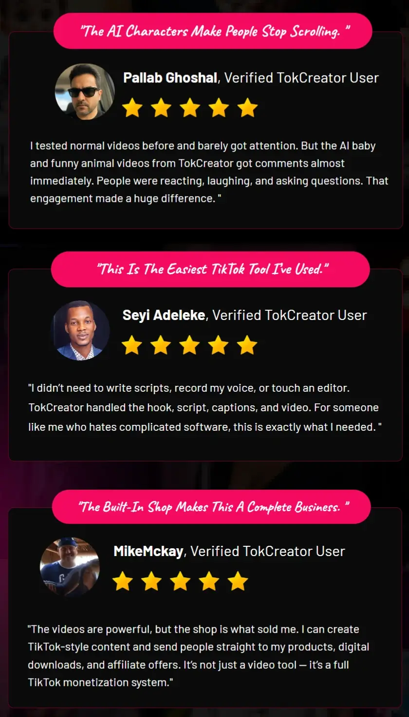 TokCreator-Feedback