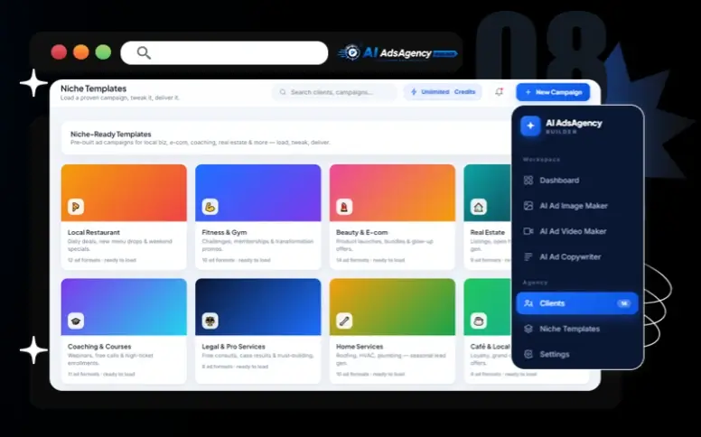 AI-AdsAgency-Builder-Feature-8-Templates