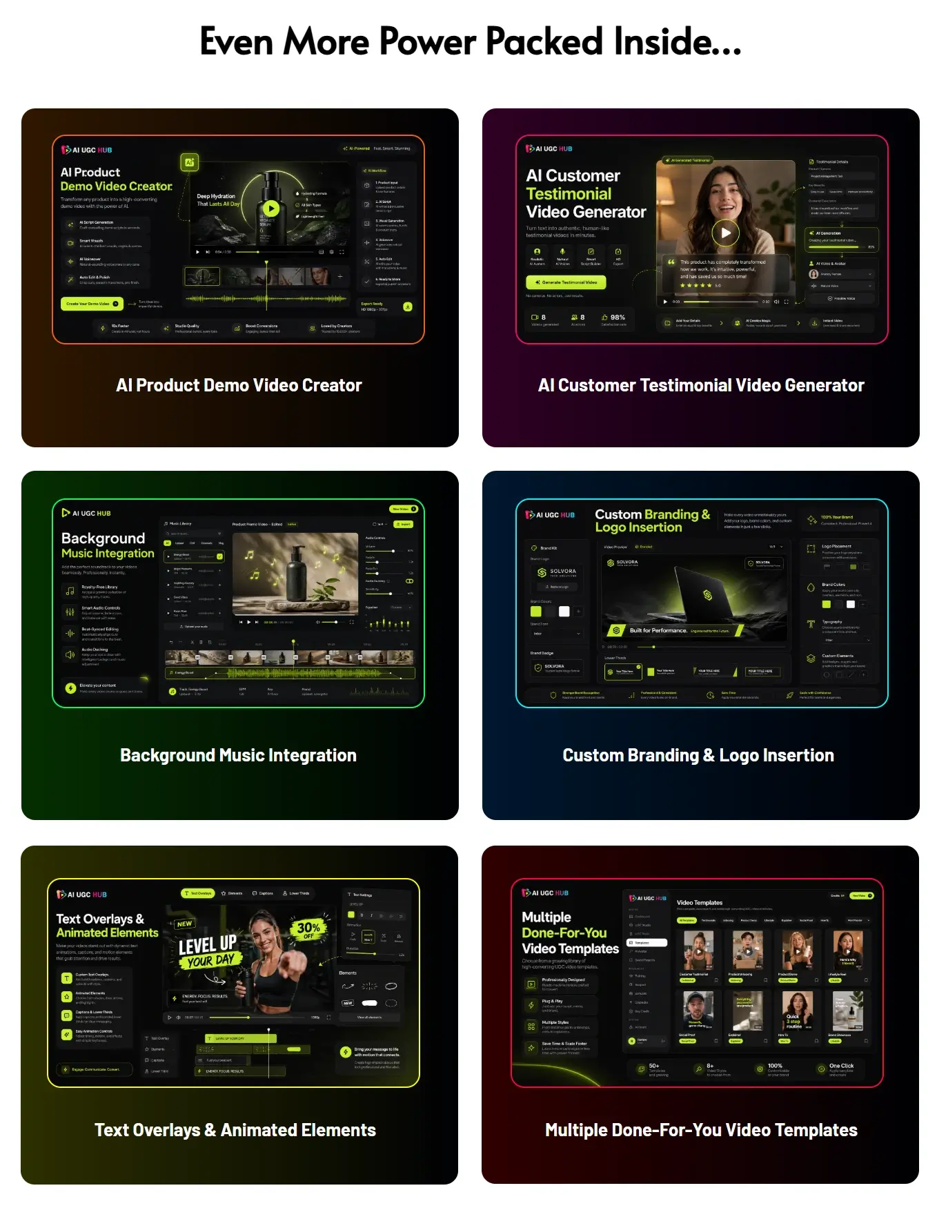 AI-UCG-Hub-Features