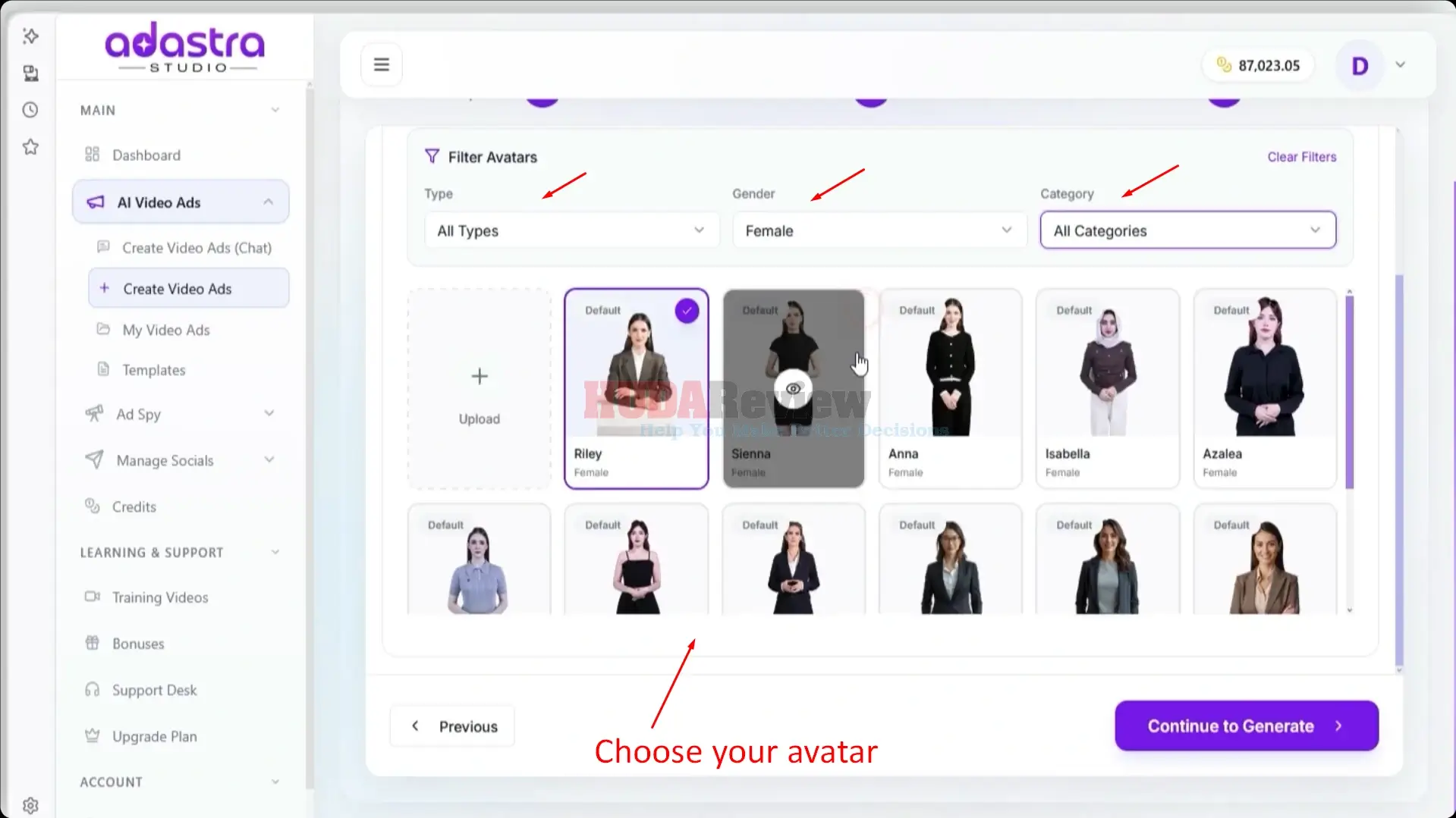 Adastra-Studio-AI-Demo-14-filtering
