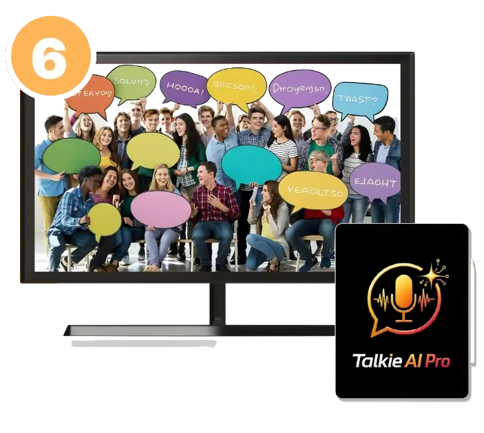 TalkieAI-Pro-Feature-6-Languages