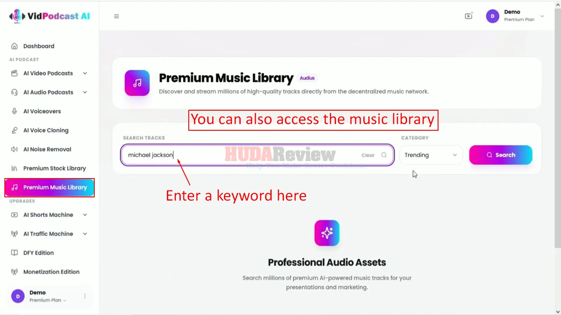VidPodcast-AI-Demo-26-library
