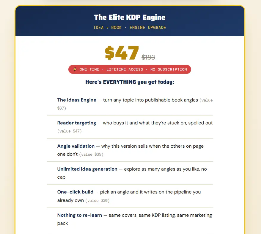 elite-kdp-engine-oto-1