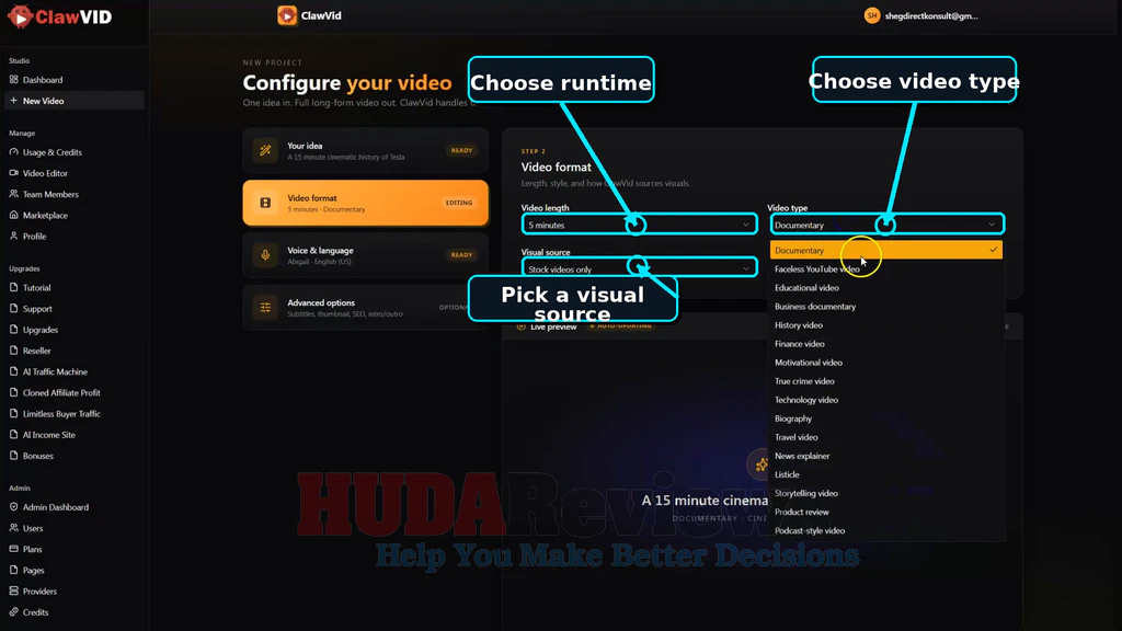 ClawVid-demo-3-choose