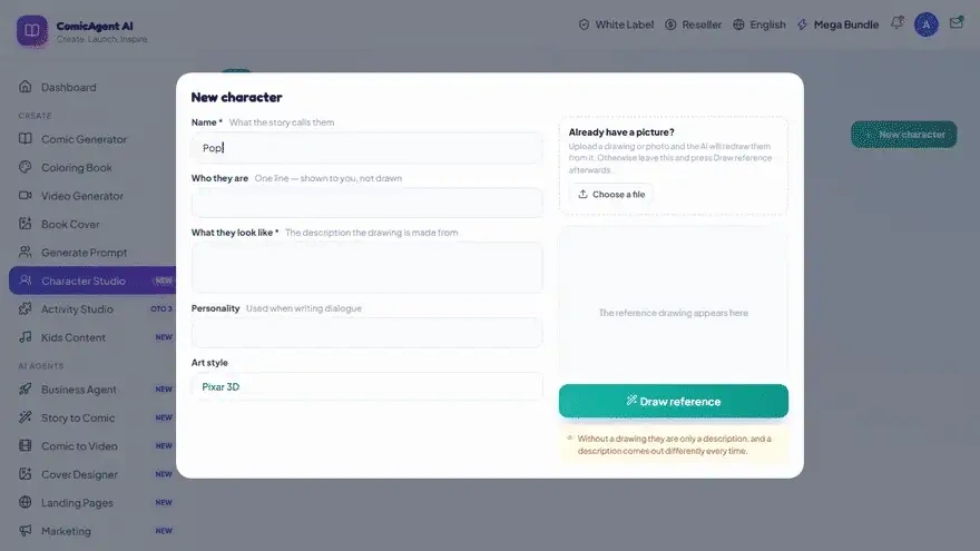 ComicAgent-ai-feature-3-generator