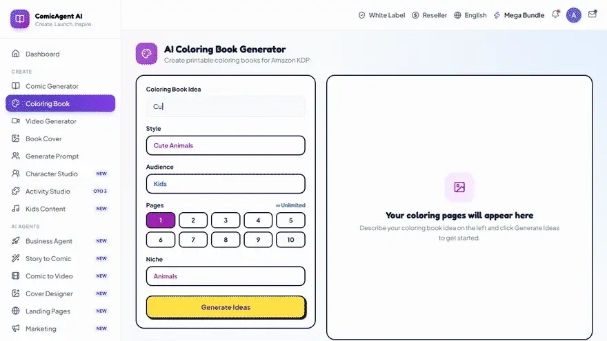 ComicAgent-ai-feature-5-One-Click