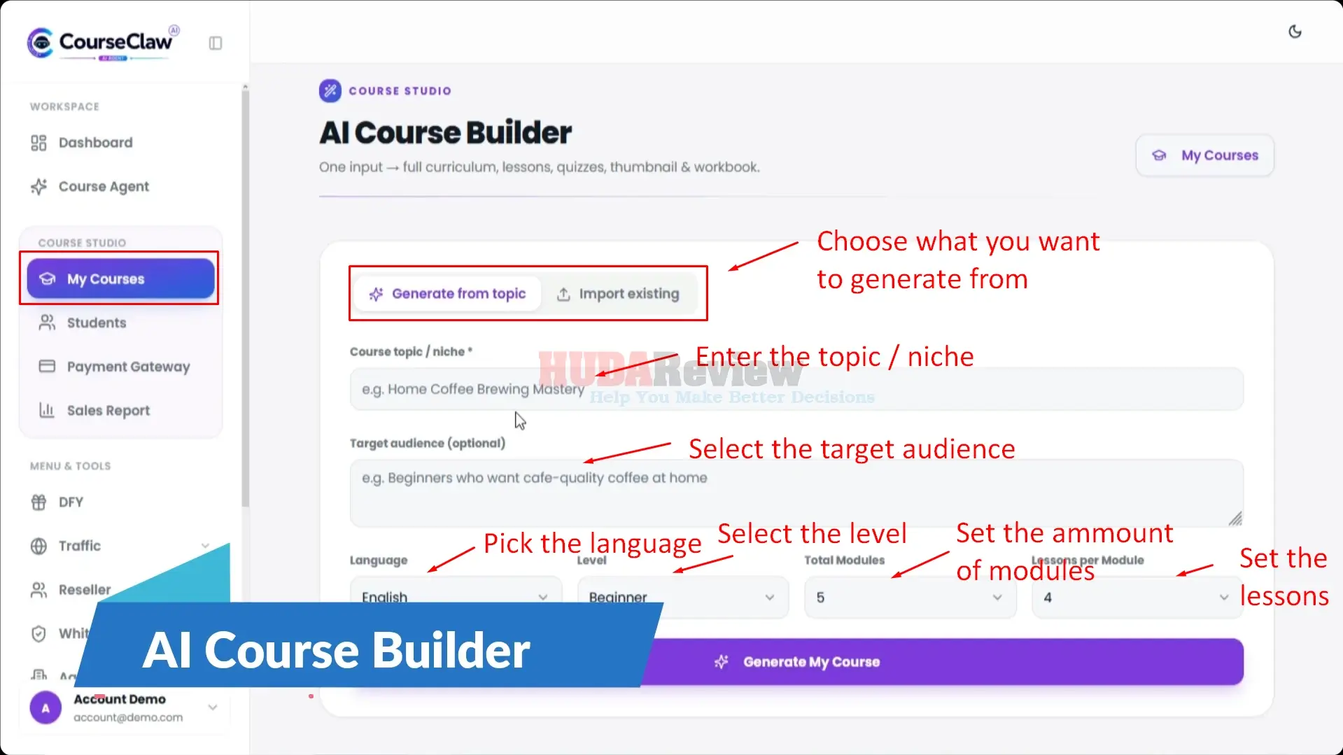 CourseClaw-AI-Demo-10-import