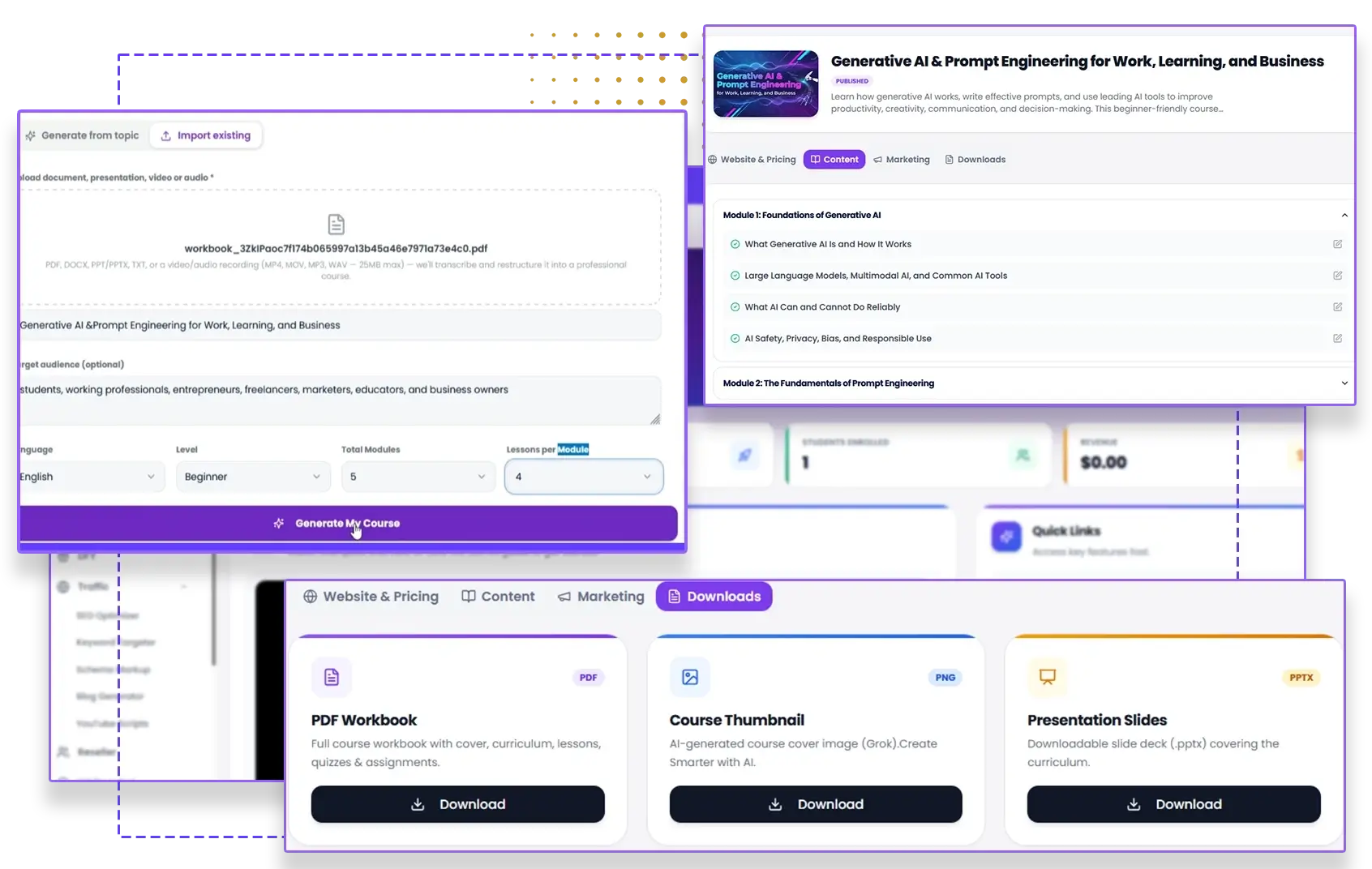 CourseClaw-AI-Feature-1-Course