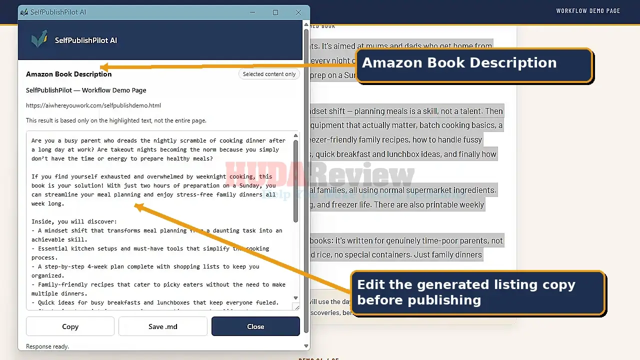 Self-Publish-Pilot-Demo-6-description