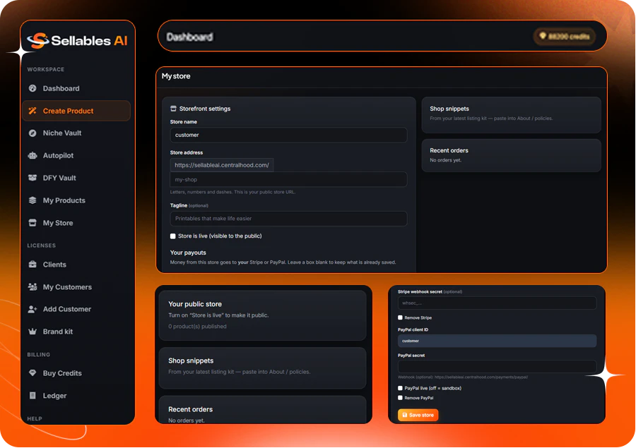 Sellables-AI-feature-15- Store
