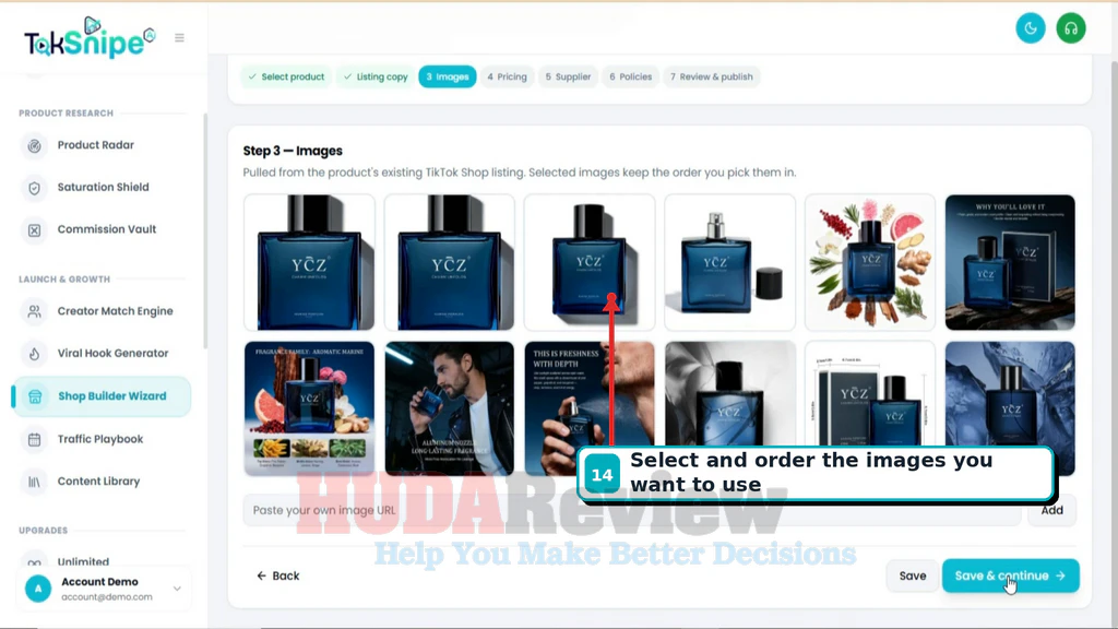 TokSnipe-ai-demo-14-choose