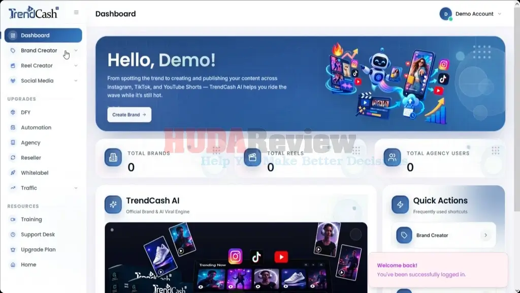 TrendCash-AI-demo-1-dashboard