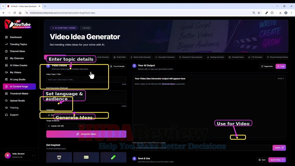 AI-YouTube-Multi-Channel-Builder-demo-12-Content