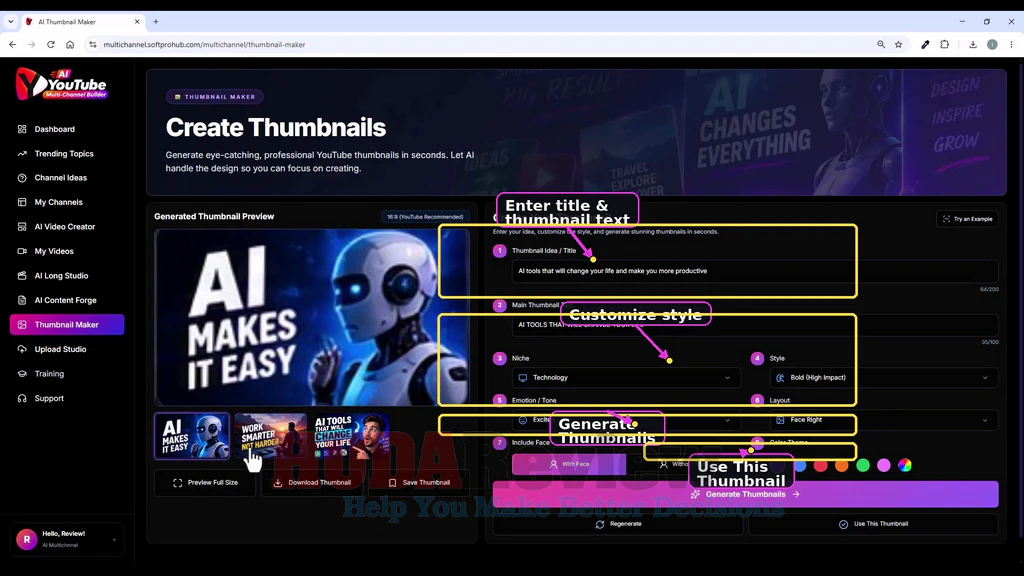 AI-YouTube-Multi-Channel-Builder-demo-13-Create
