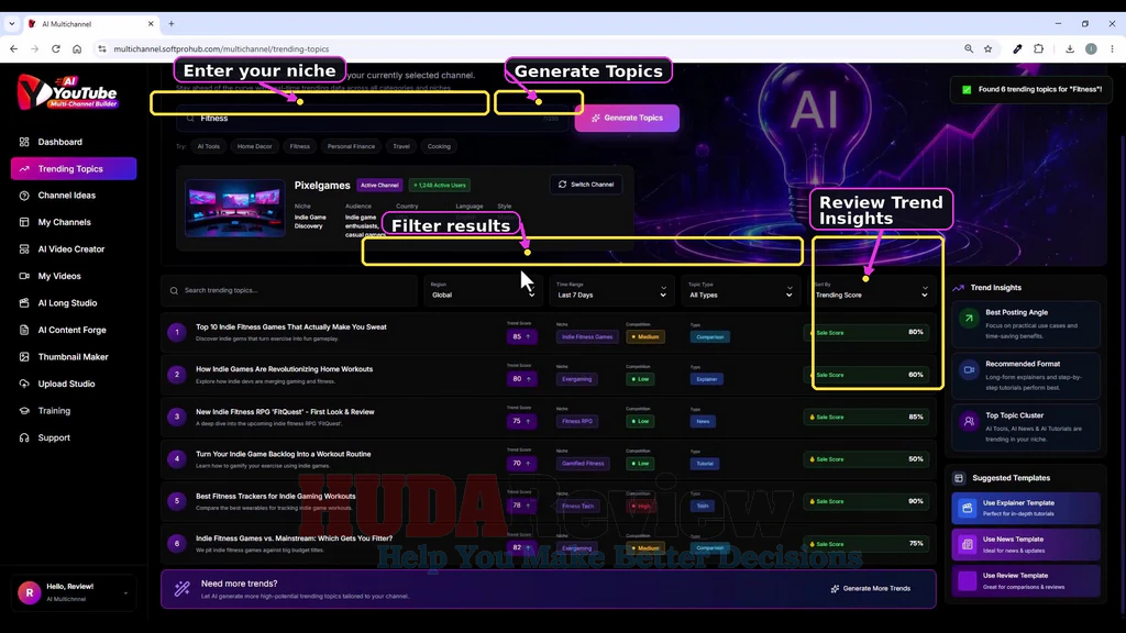 AI-YouTube-Multi-Channel-Builder-demo-3-topic