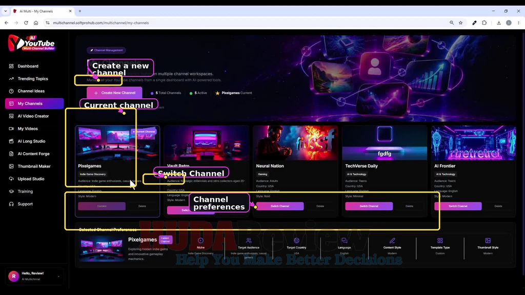 AI-YouTube-Multi-Channel-Builder-demo-5-Manage