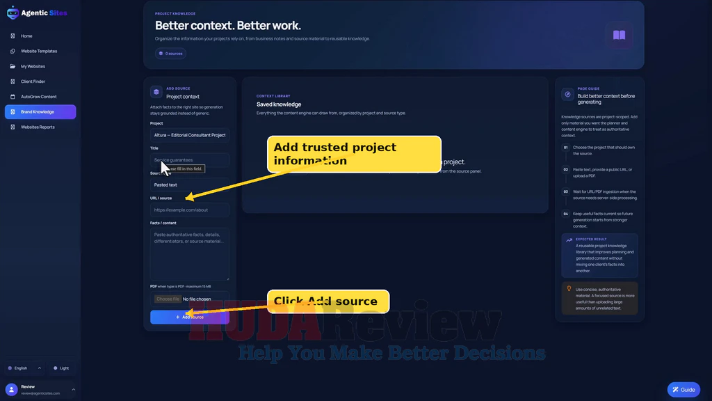 Agentic-Sites-demo-11-Knowledge
