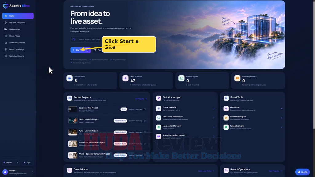 Agentic-Sites-demo-2-Start