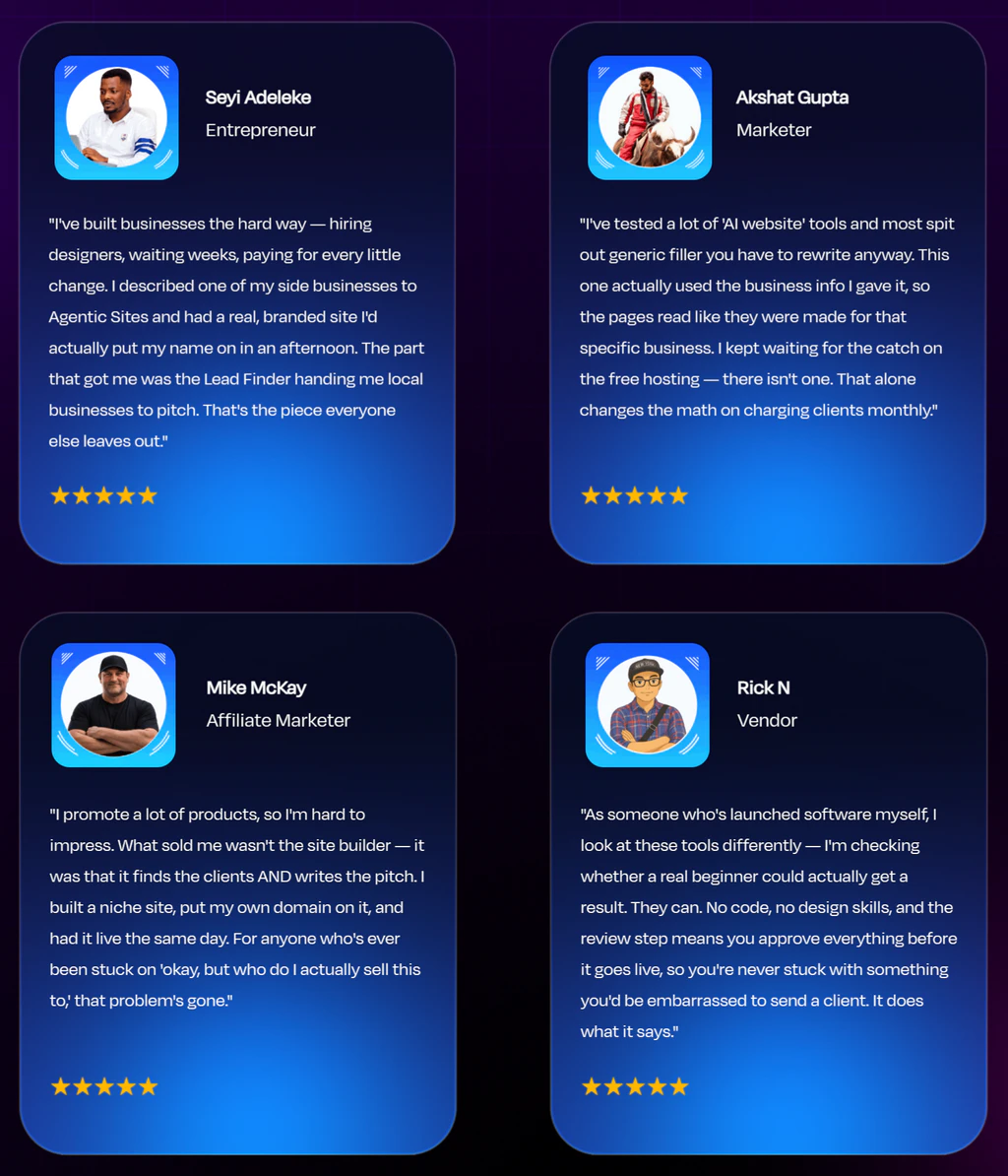 Agentic-Sites-feedback