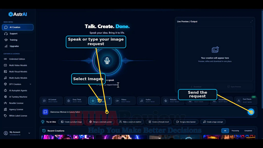 AstrAI-demo-3-Create