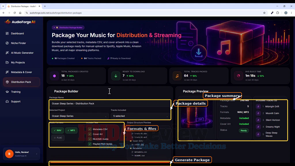 AudioForge-AI-demo-12-Distribution