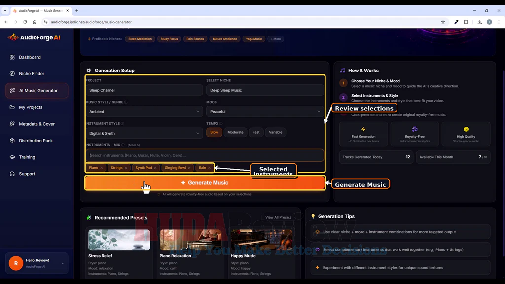 AudioForge-AI-demo-7-Generate