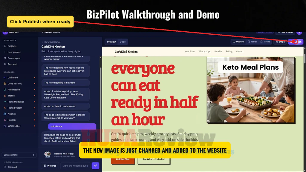 BizPilot-demo-10-Publish