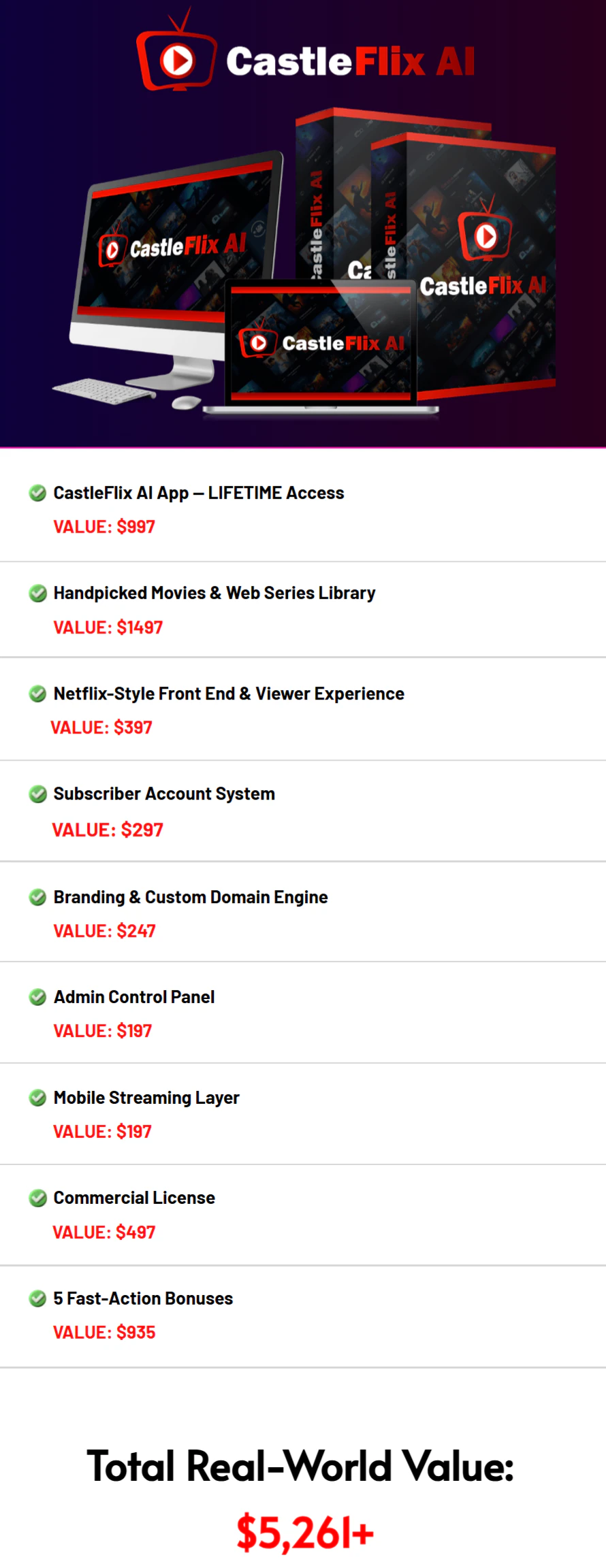 CastleFlix-AI-price
