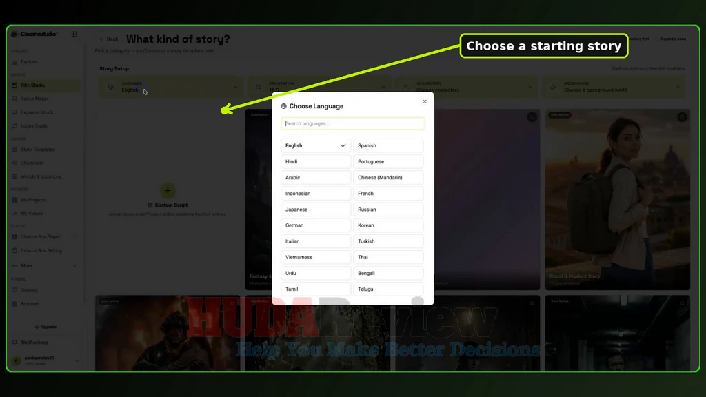 Cinema-Studio-AI-demo-2-Choose